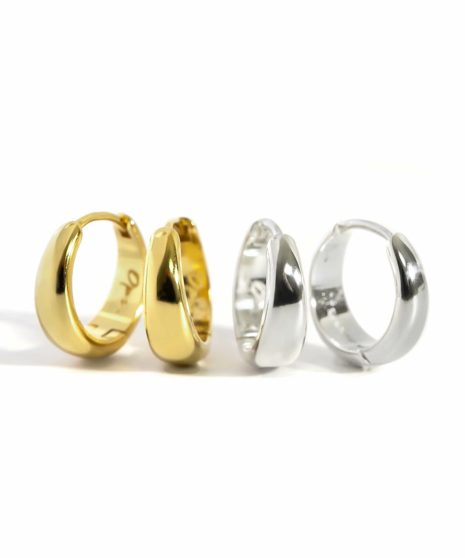 小ぶり フープピアス 【kyklos-moon キクロス・ムーン】 シルバー925