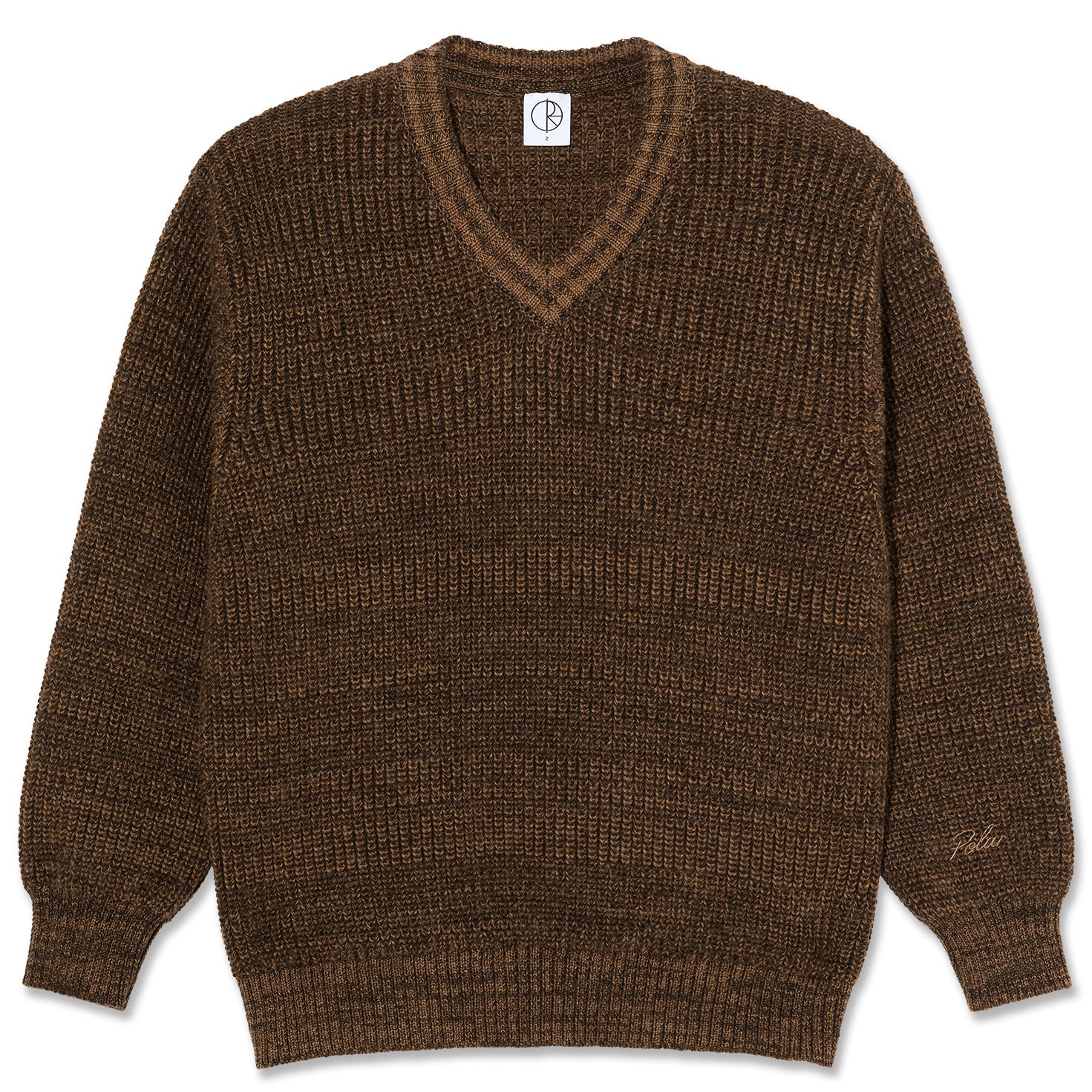 Polar Skate Co. Eve Sweater Brown Marl - Orchard Skateshop