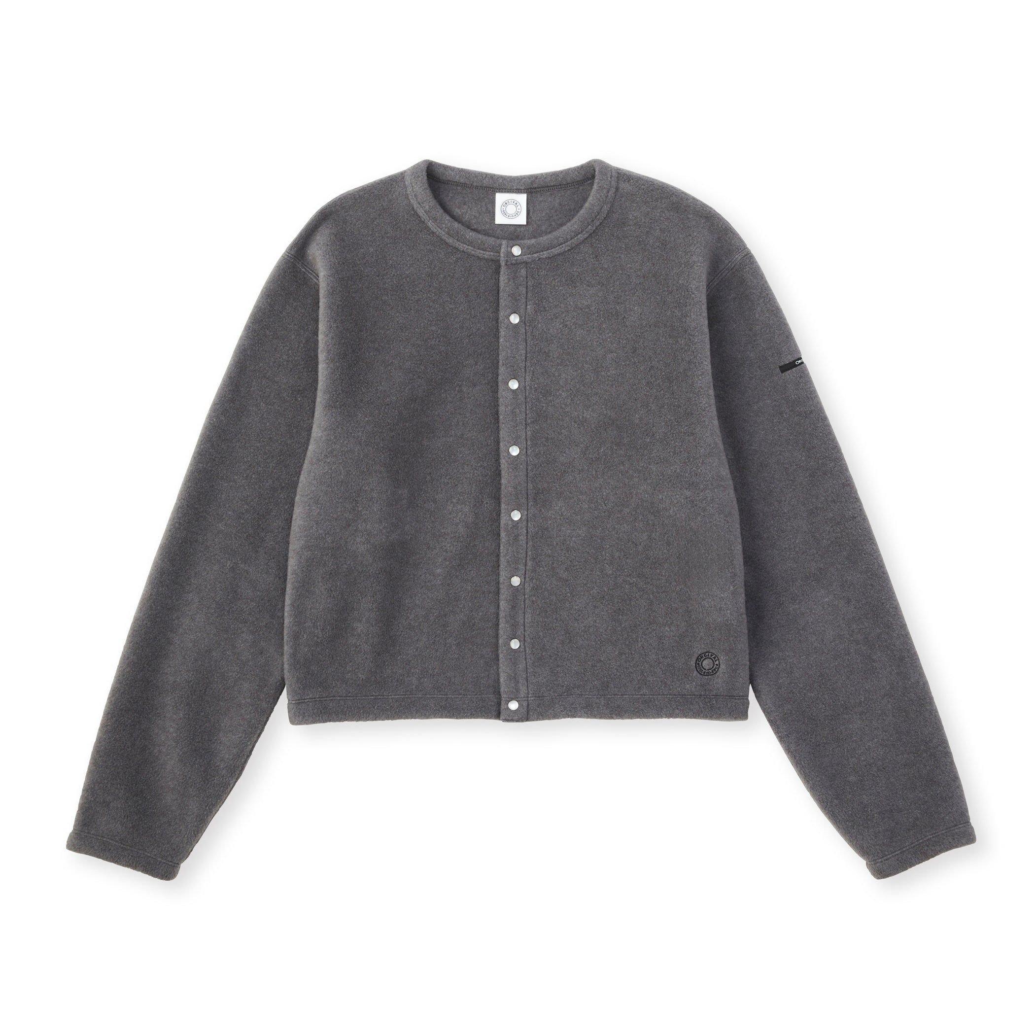 Women's Fleece Crew Neck Cardigan｜ORCIVAL