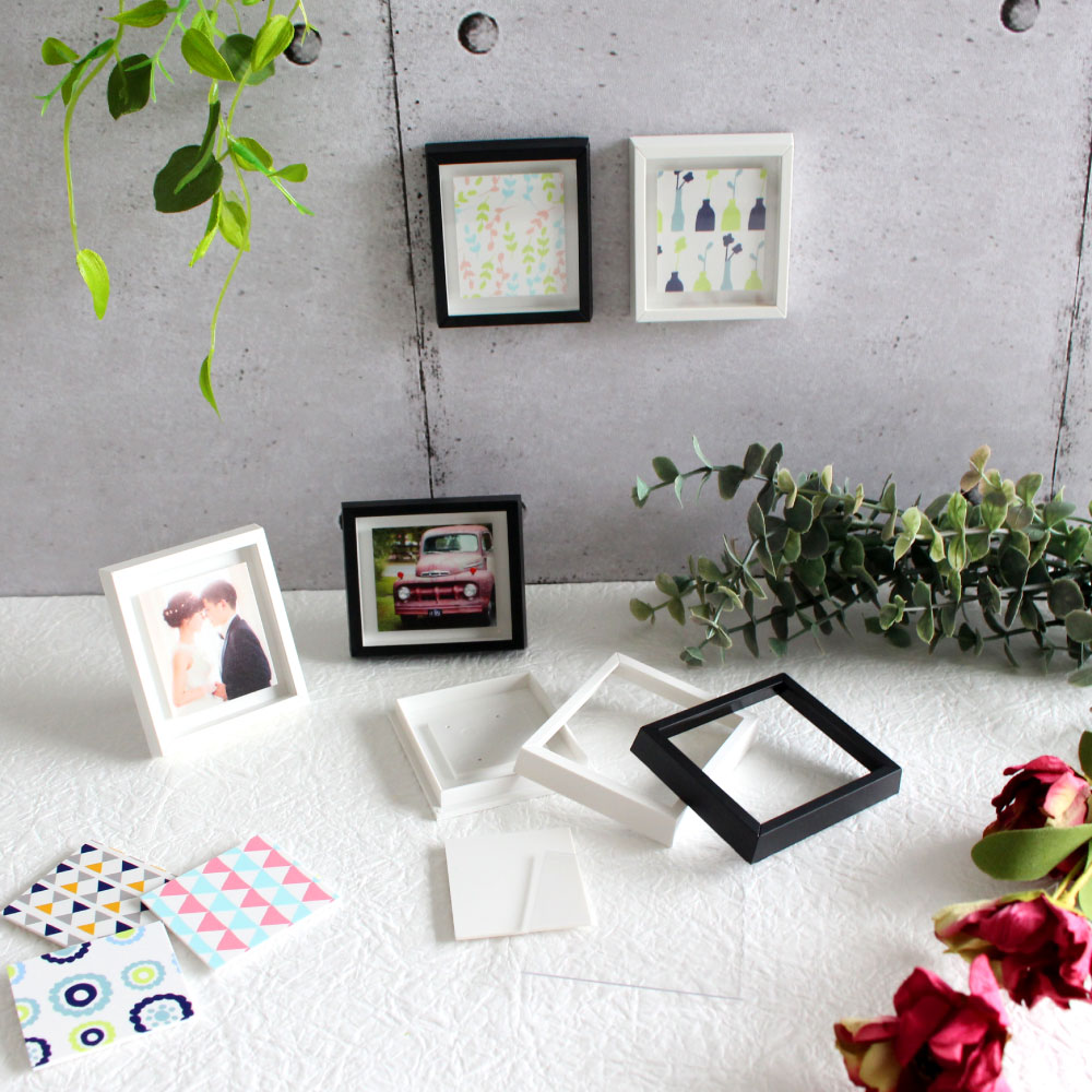 スタンドタイプ】ミニ額縁 スタンド パーツ5点セット ホワイト ｜ 大王