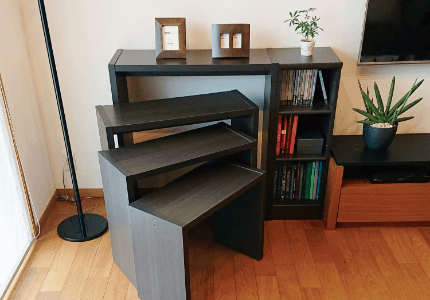 オーダーコンソールテーブル｜本棚 - オーダー収納スタイル｜高さも幅