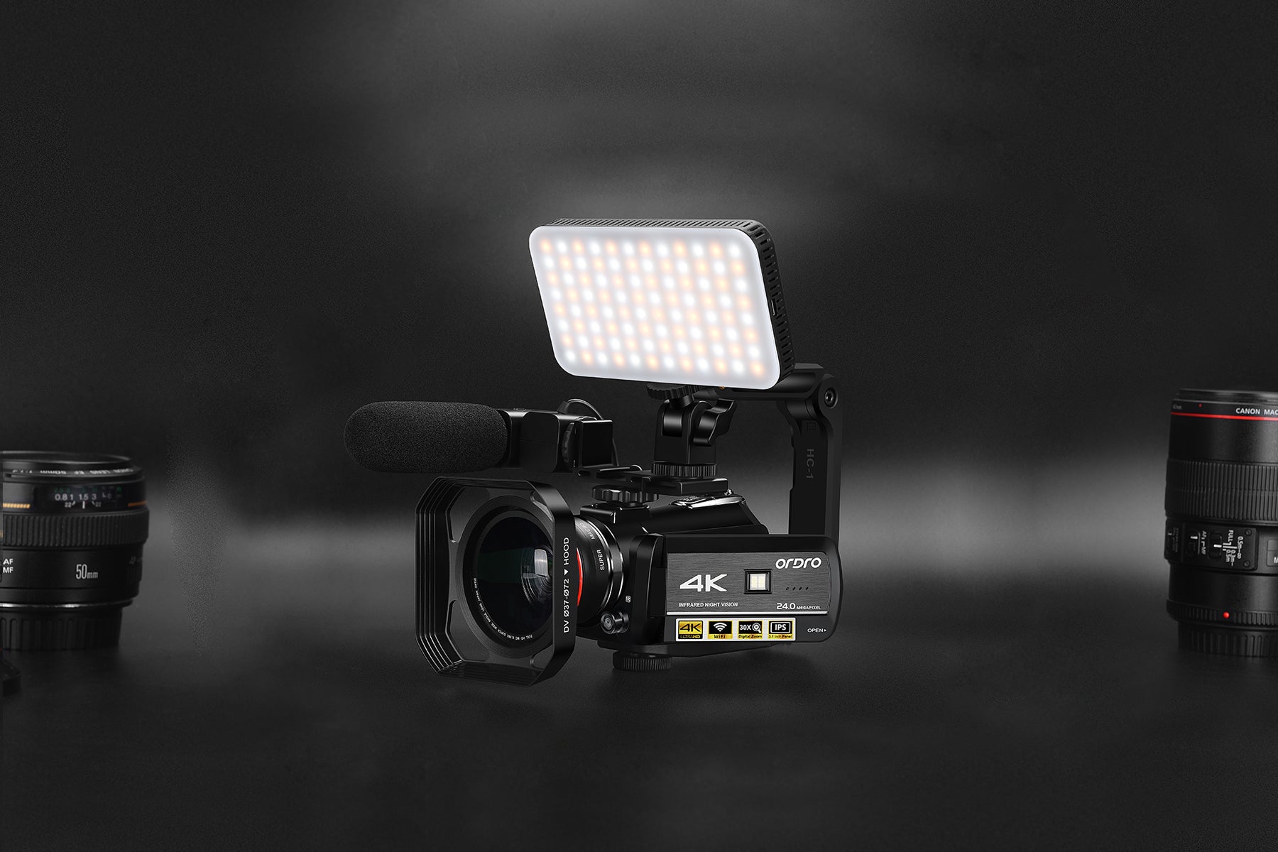 Video camera Handheld Live Streaming Camcorder – Ordro