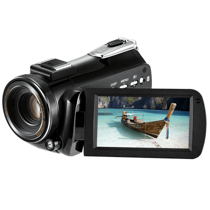 ORDRO AC5 UHD ビデオカメラ 4K ビデオカメラ 12 倍光学ズーム付き