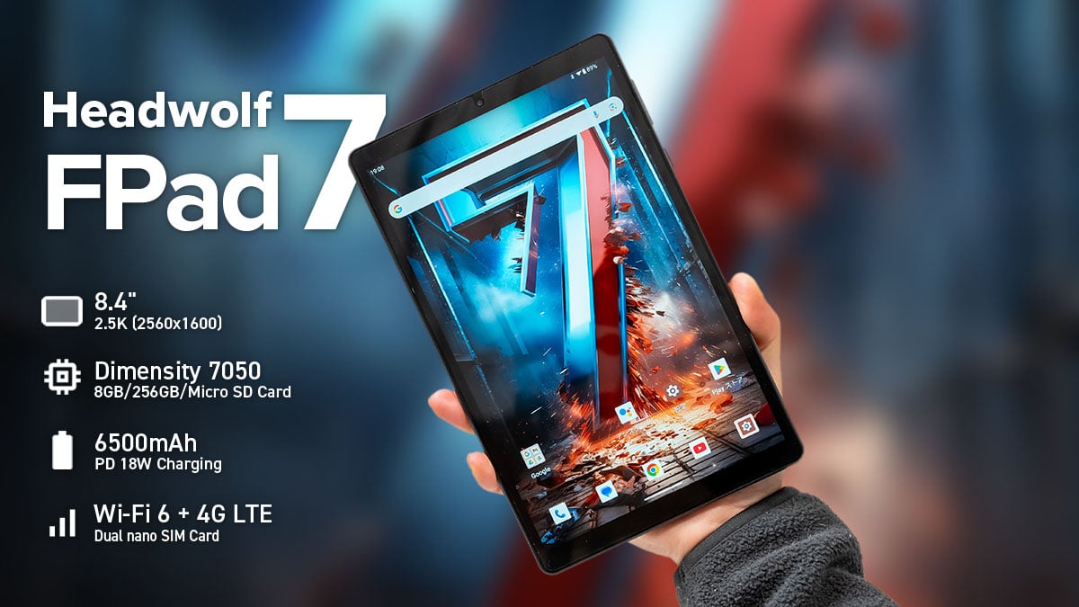 Headwolf FPad7 レビュー：Dimensity 7050を搭載しRAMやストレージも