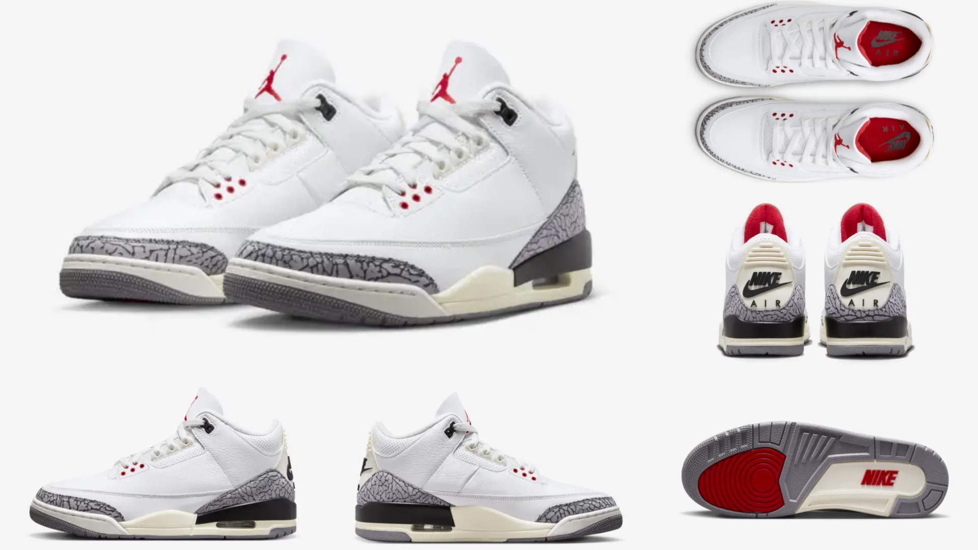 5月9日(火)販売予定】ナイキ エア ジョーダン 3 レトロ ”ホワイト