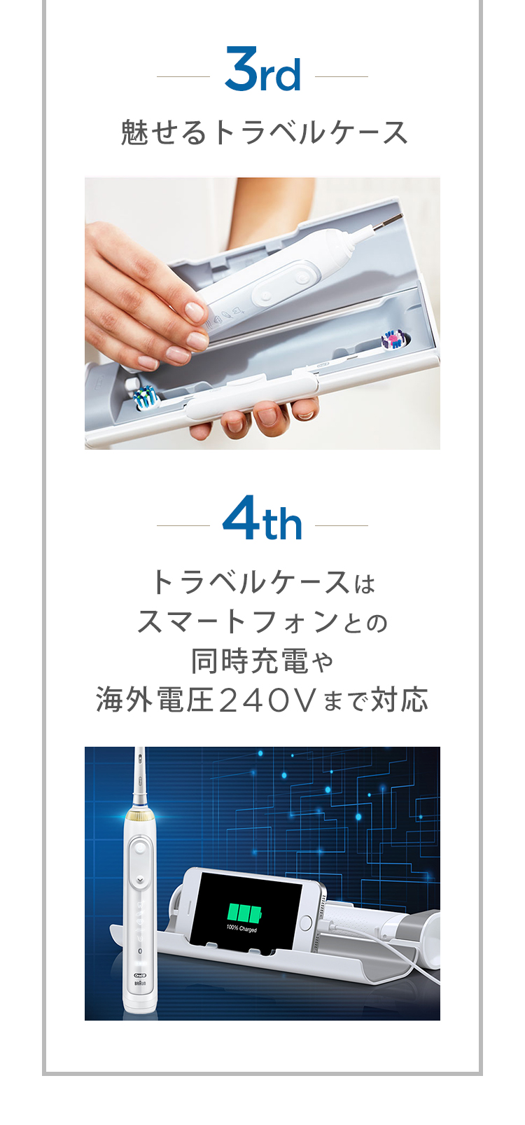 電動歯ブラシ ブラウンオーラルB 公式 | ジーニアス9000（ホワイト