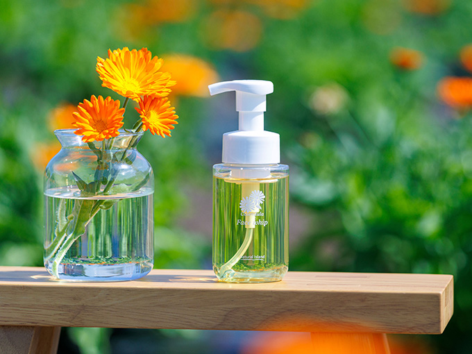 ナチュラルアイランドの泡状洗顔料「カレンデュラ手づみフェイス