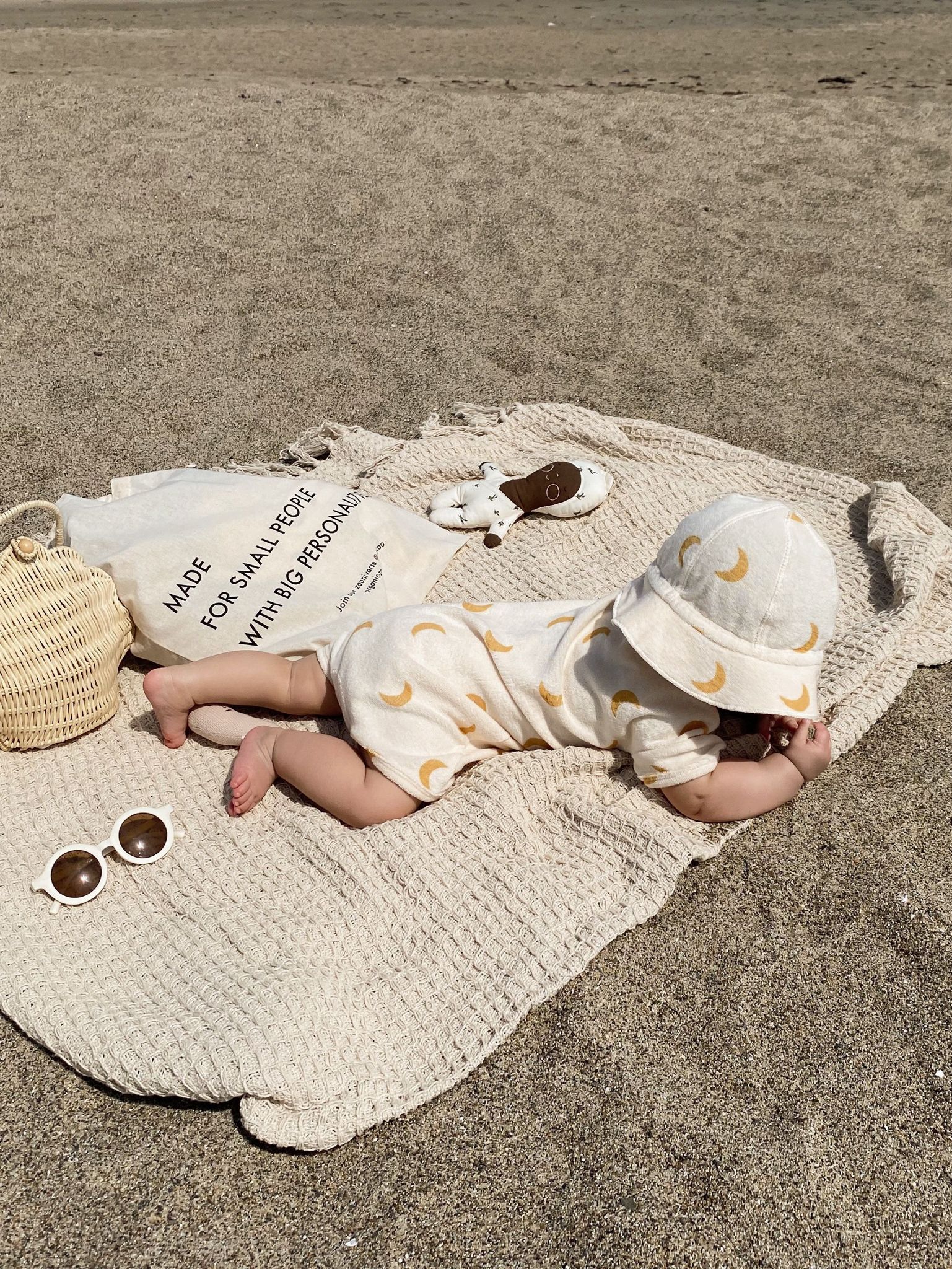 Honey Midnight Terry Beach Romper | Organic Zoo