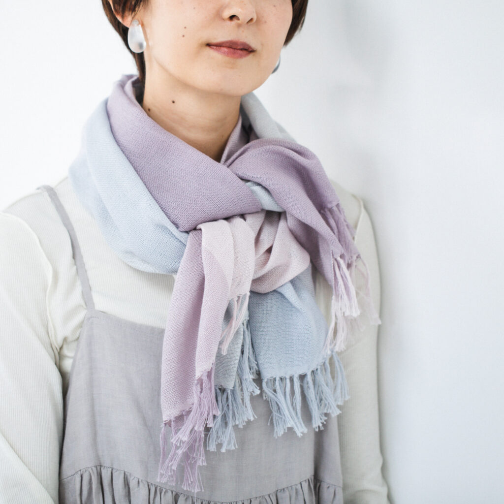 WAKKA リングストール ラベンダー | 【公式】工房織座オンラインショップ