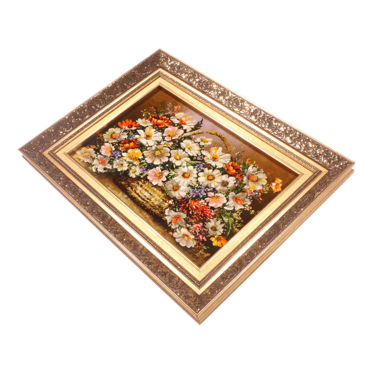 ペルシャ絨毯 タブリーズ産 絵画絨毯 78×58cm（FP-70261） – ギャッベ