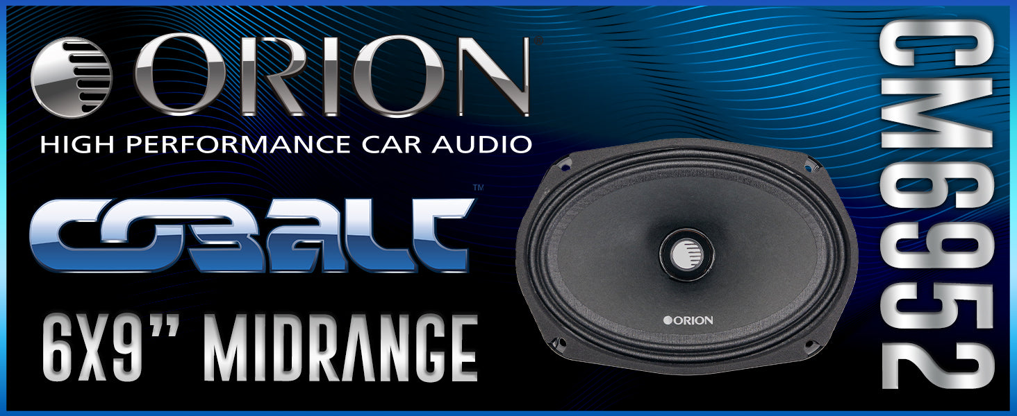 Orion CM6952 - 6x9 Inch 2 Ohm Midrange Speaker 300 Watts RMS