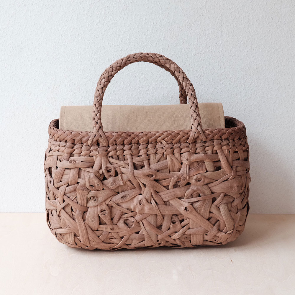 山葡萄 かごバッグ みだれ編み（やたら編み） | ORIORI