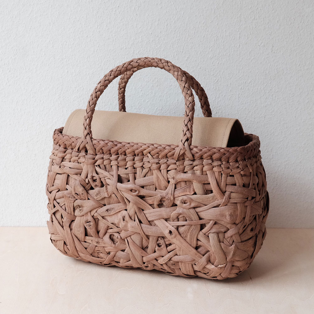 山葡萄 かごバッグ みだれ編み（やたら編み） | ORIORI