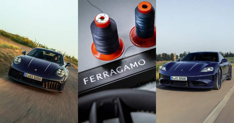 ポルシェとフェラガモがコラボ！エレガントなブルーの2モデルが登場