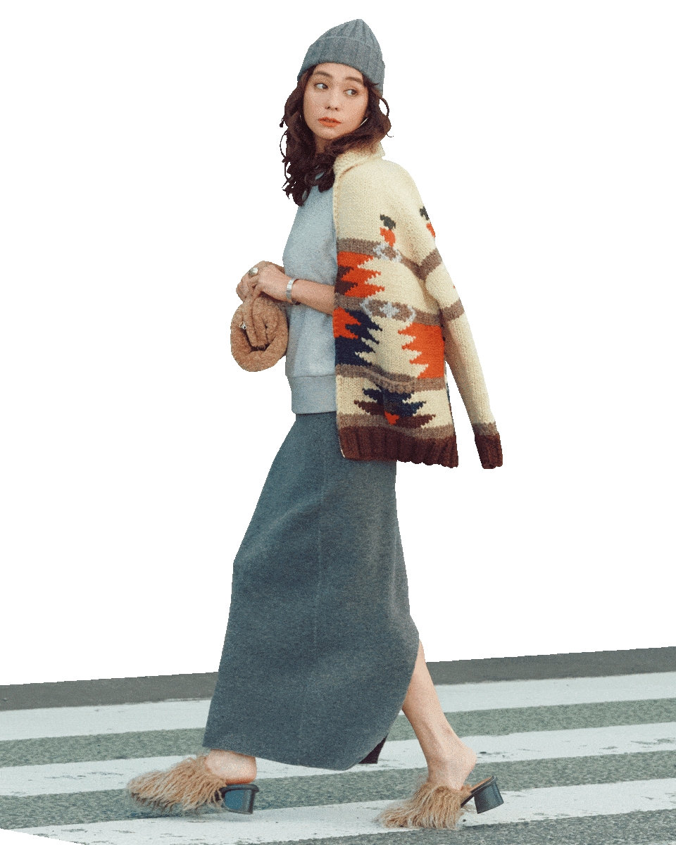 脱・ほっこり。シンプルなコーデにアクセントを添える「カナディアン