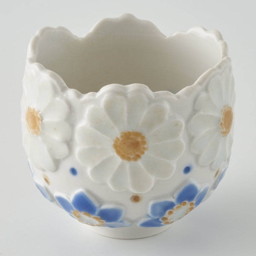 作家 森本静花 貼花文 蛍手輪花酒器 ¥13,200 大人の焼き物