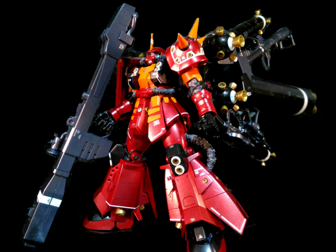 完成MGサイコザクVer.Kaメタリック塗装: 初めてのガンプラお手軽工房