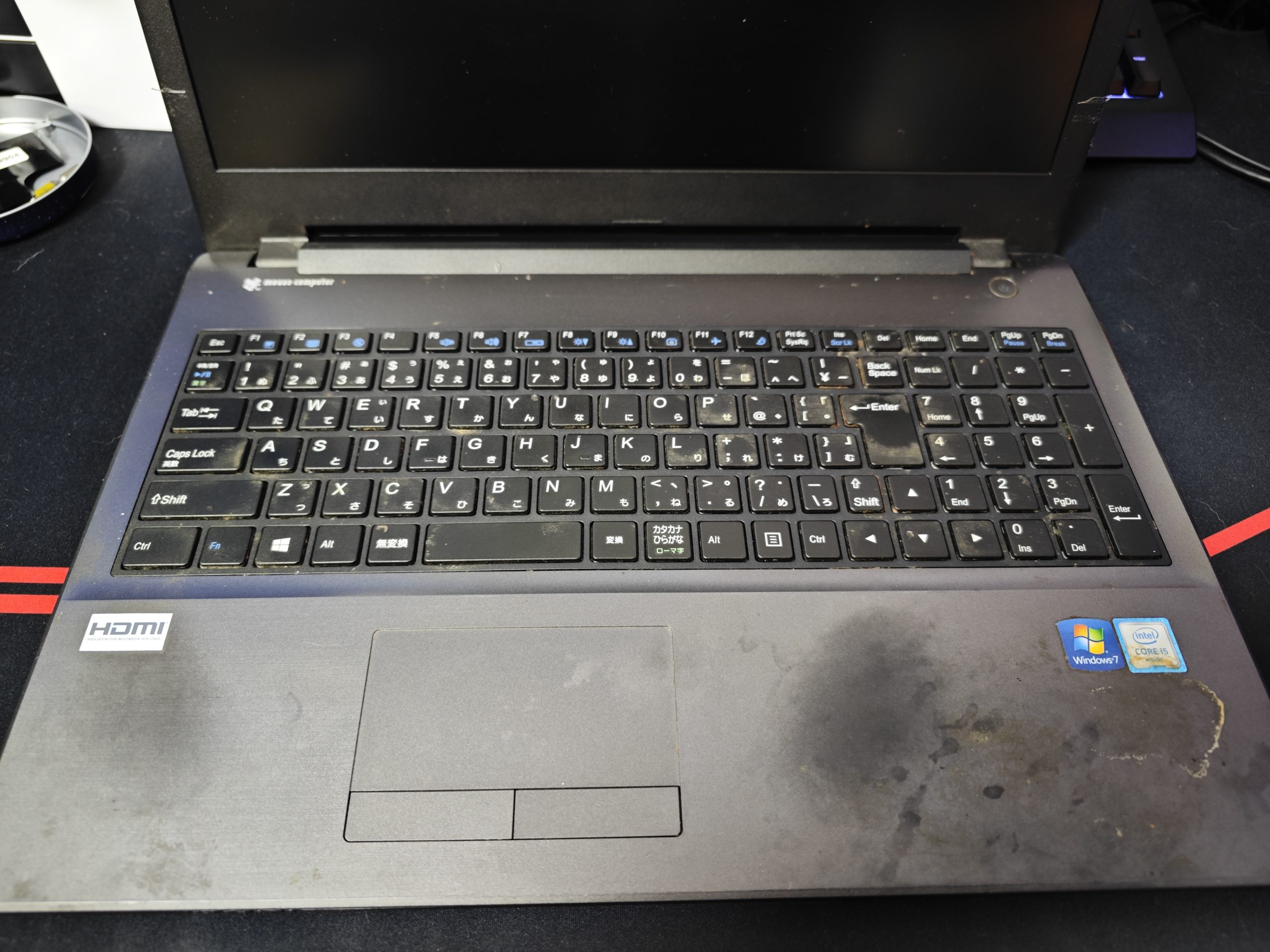 ジャンクPC】汚すぎるMouseノートPCを清掃する【LB-F551S】 - otakujunker