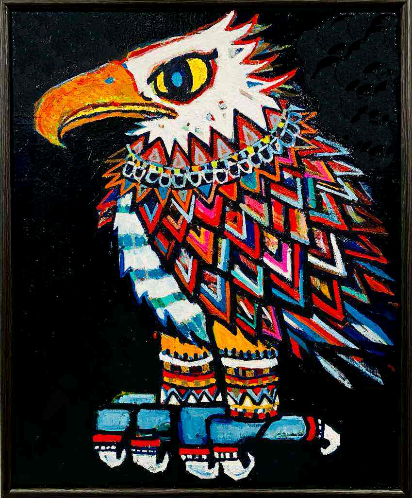 油彩画 | 鷲 | Taro Otani | Official site