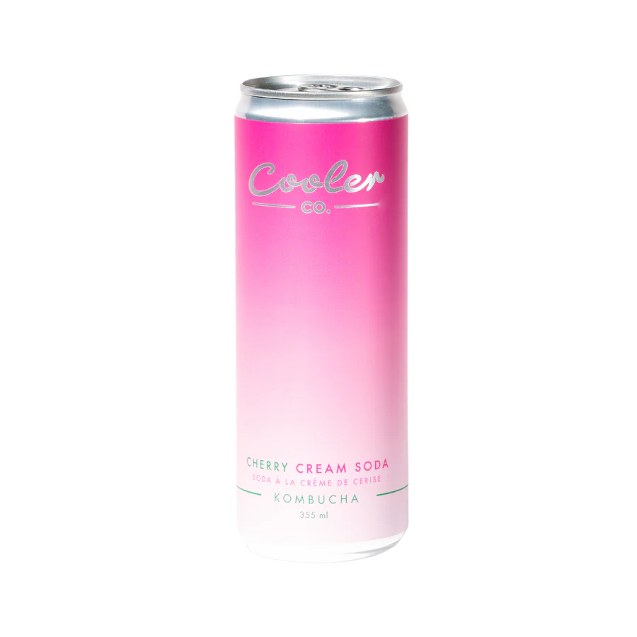 Cooler Co. – Kombucha – Cherry Cream Soda (Each/355ml Can