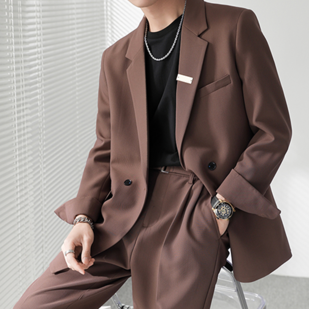 コリアンレトロセットアップ（長袖）Ot1023|韓国メンズファッション通販