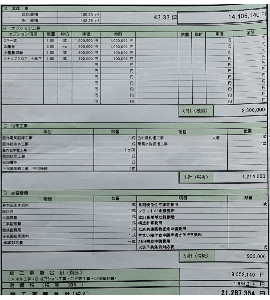 タマホーム 見積書の事例と値引き交渉の成功術！無料見積もり取得方法
