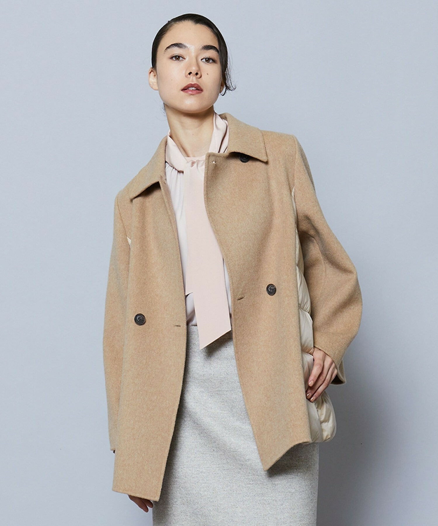 ウールリバーダウンショートコート】｜【wb(ダブルビー)】｜BIGI