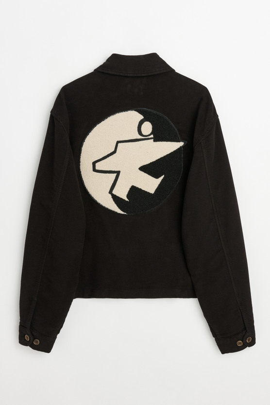 Our Legacy - Blouson Jacket Washed Black Moleskin