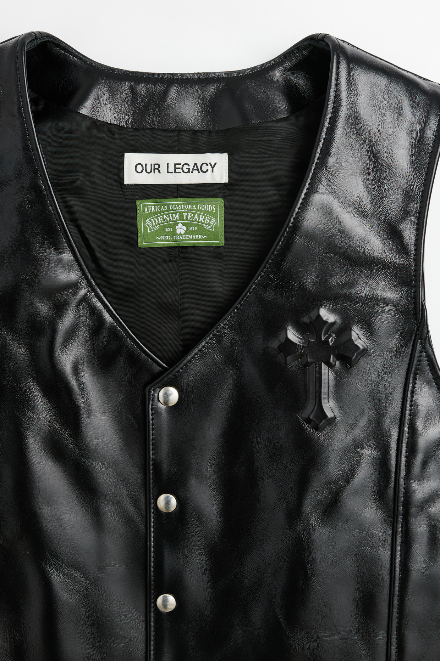 Our Legacy - Leather Vest Black Leather