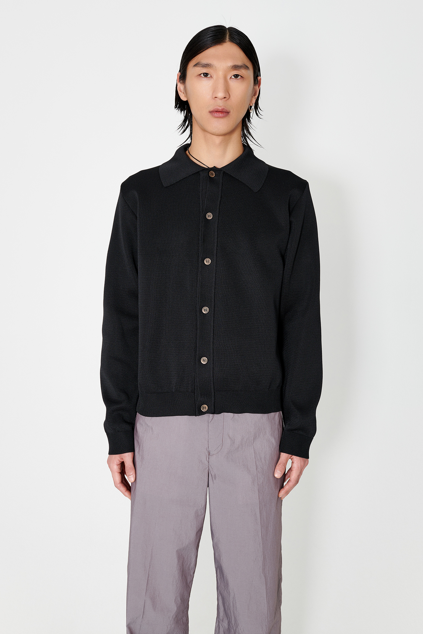 Our Legacy - Evening Polo Super Black Performance Poly