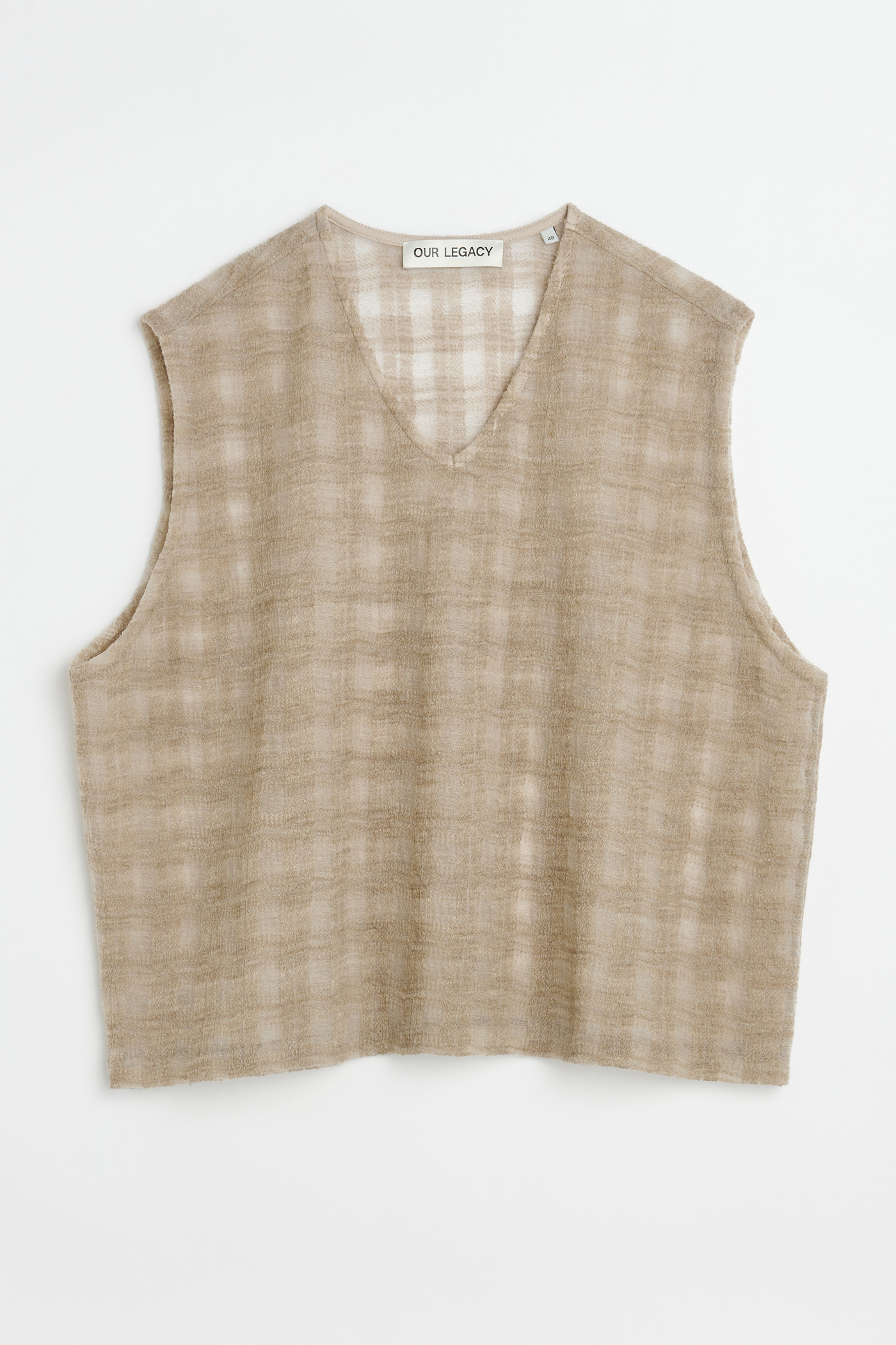 Our Legacy - Double Lock Vest Grey Disintegration Check