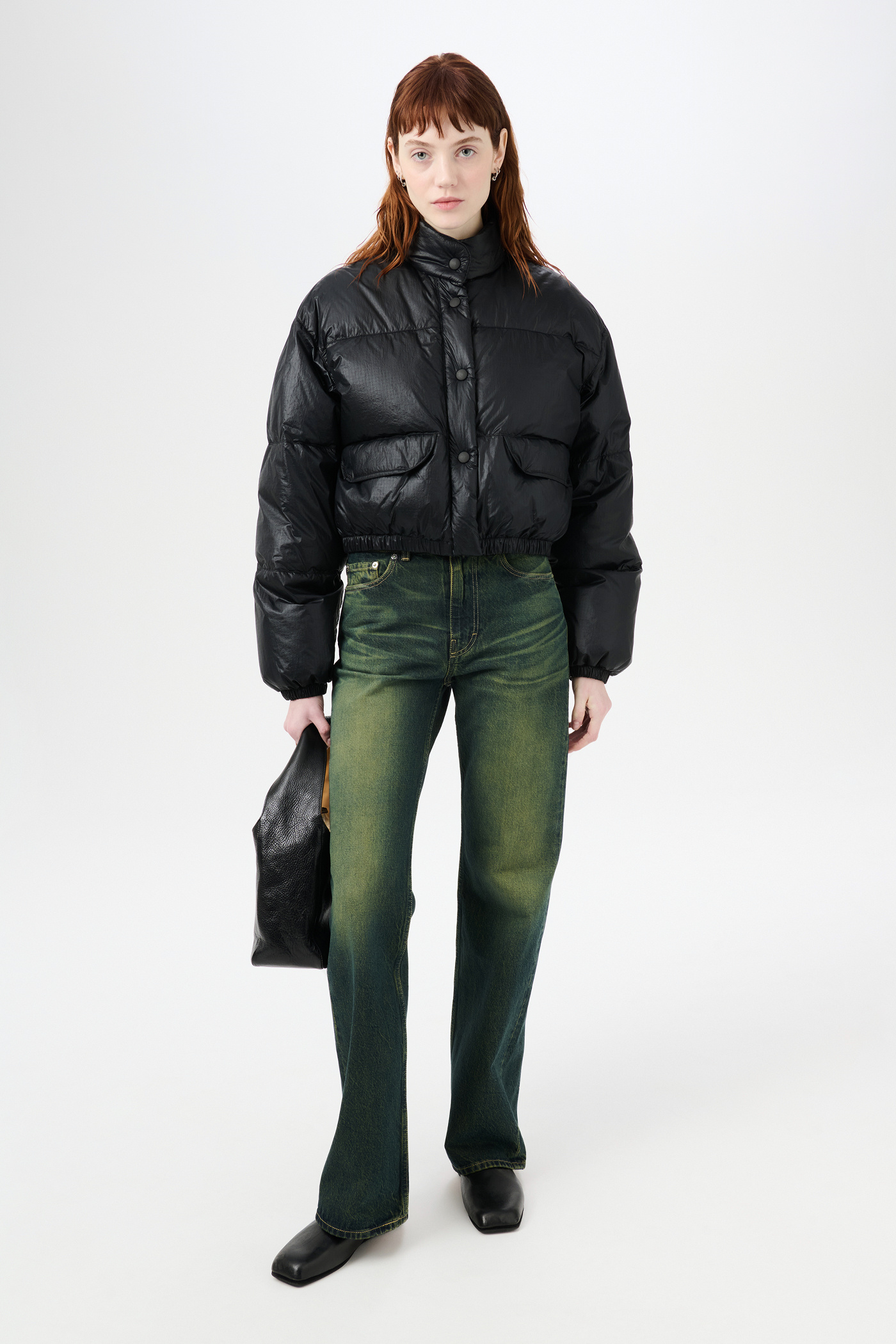 Our Legacy - Cropped Inhale Puffa Black Tech