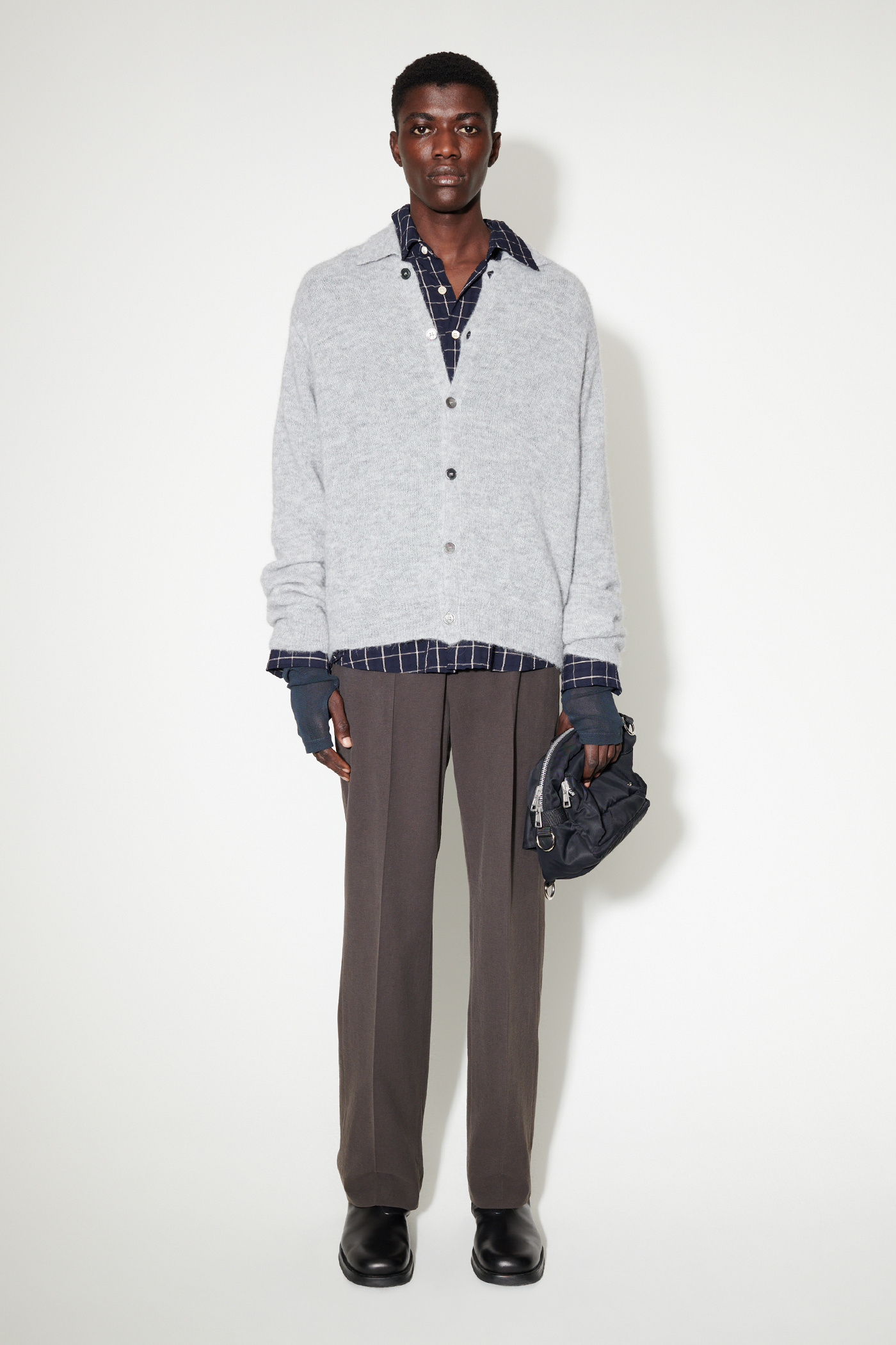 Our Legacy - Evening Polo Dust Melange Fuzzy Alpaca