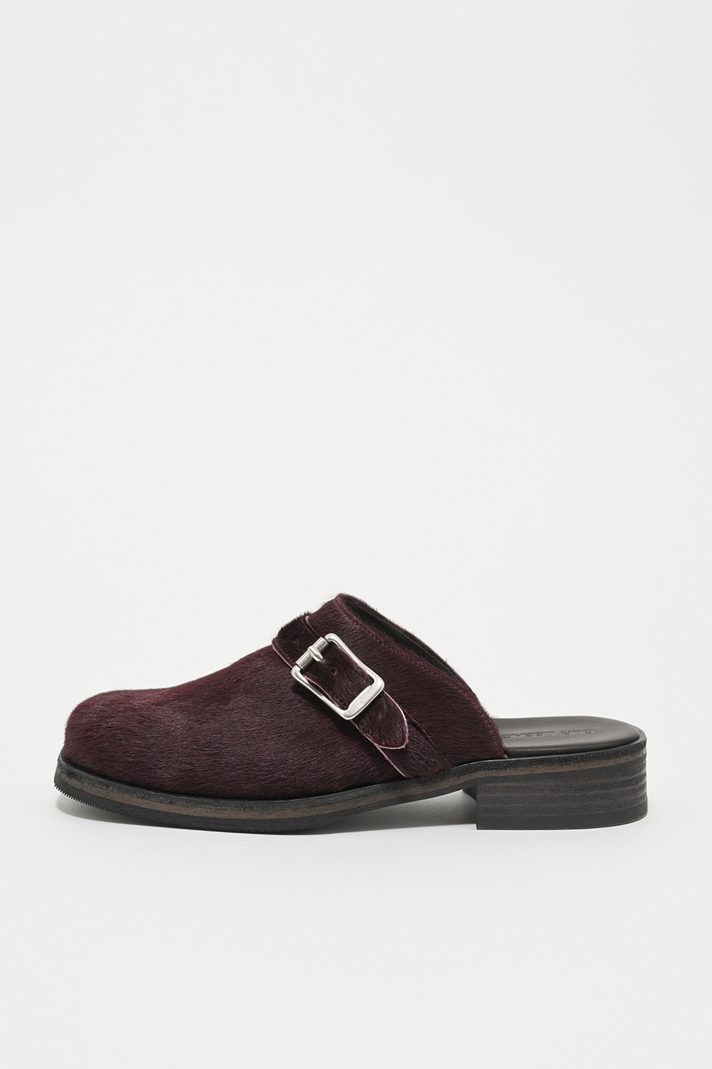 Our Legacy - Camion Mule Caramel Bordeaux Hair On Hide