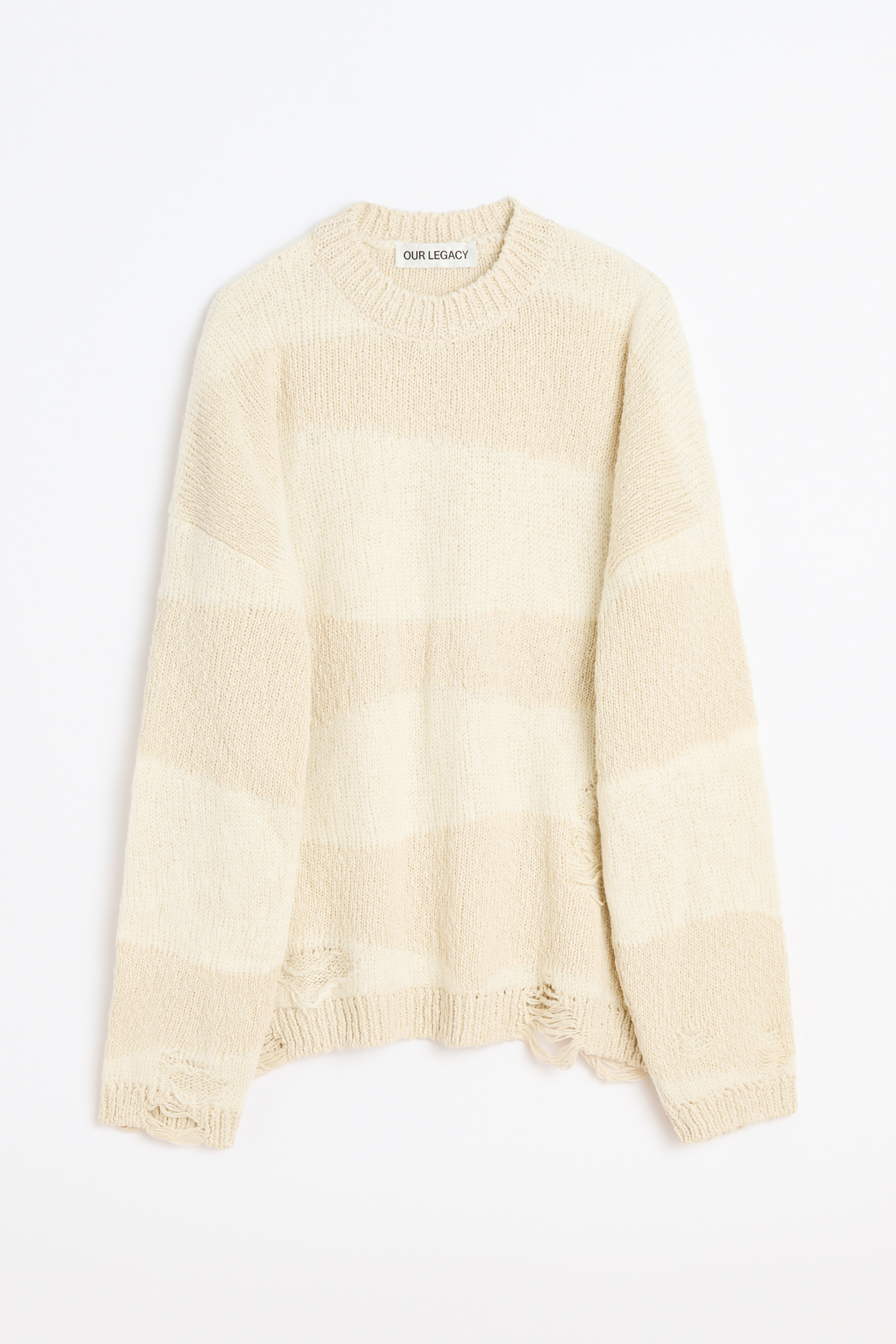 Our Legacy - Popover Roundneck White Destructive Wave