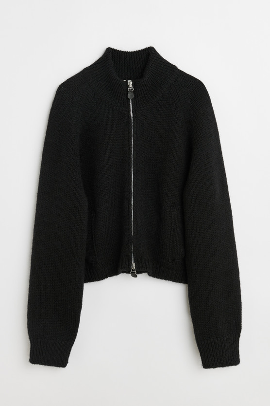 Our Legacy - Ultra Zip Funnel Jet Black Isels Wool