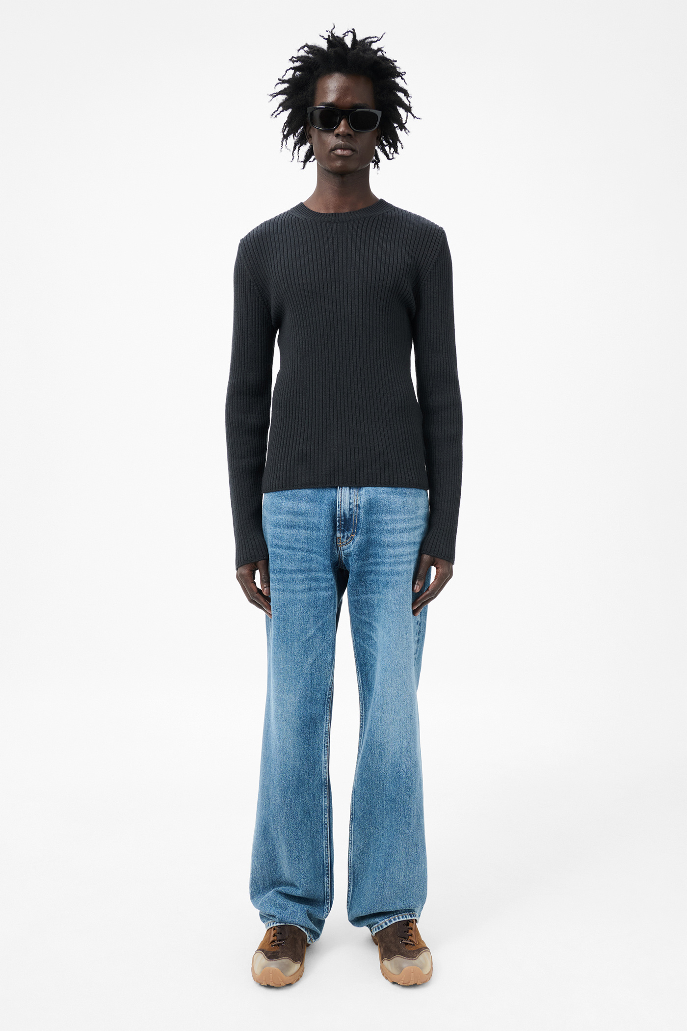 Our Legacy - Compact Roundneck Off Black Rustic Merino