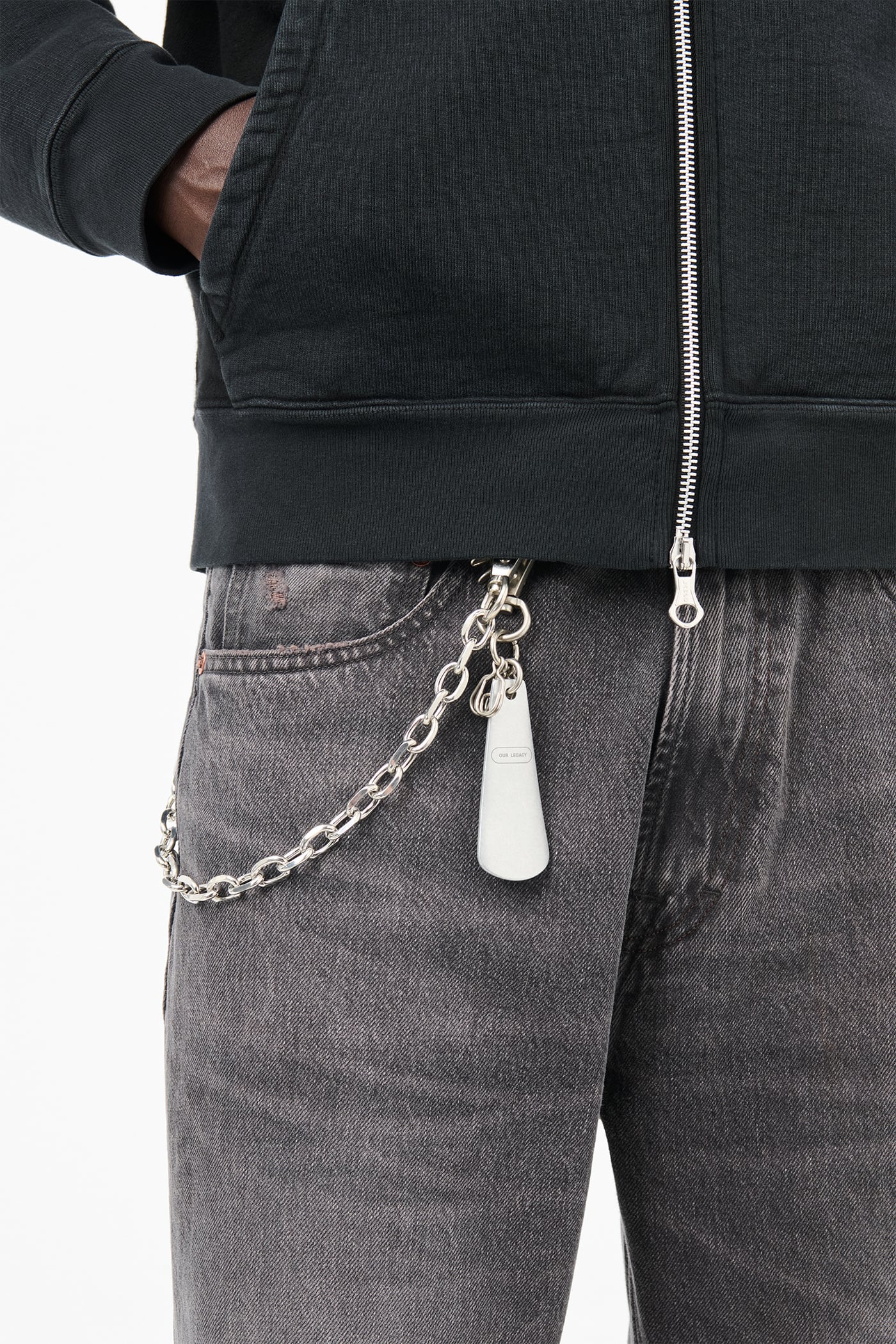 Our Legacy - Shoehorn Keyring Matte Aluminium