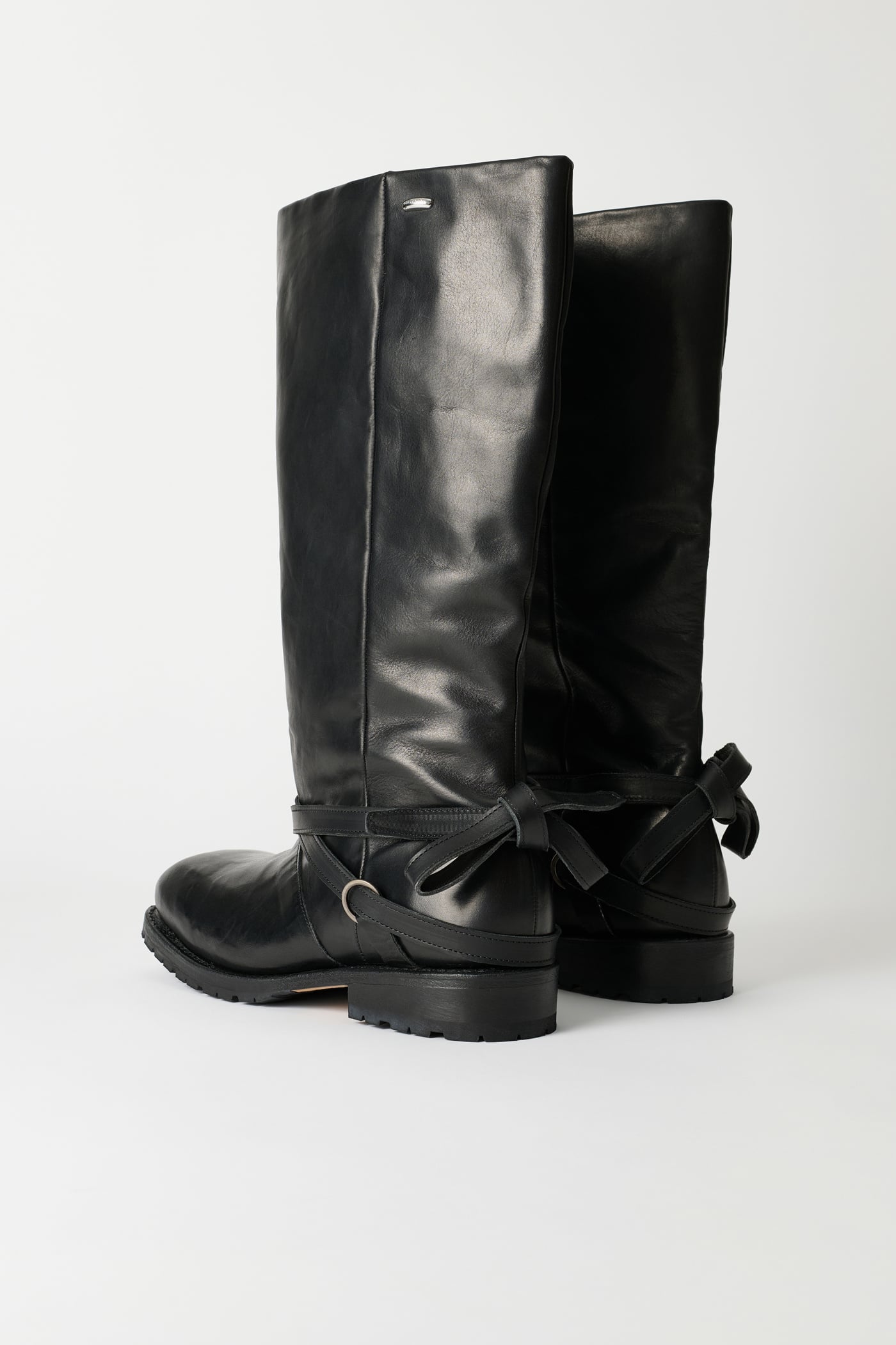 Our Legacy - High Engine Boot Black Tensile Cattle Hide