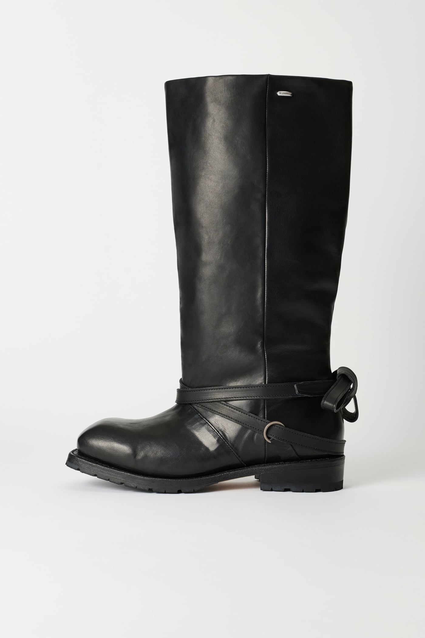 Our Legacy - High Engine Boot Black Tensile Cattle Hide