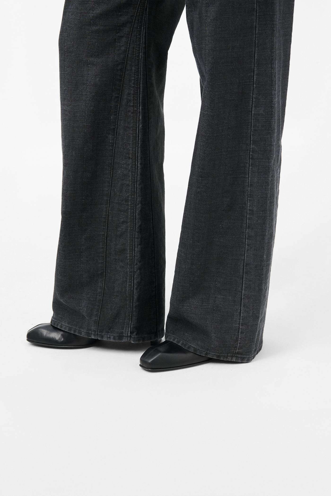 Our Legacy - Treble Cut Black Coated Herringbone