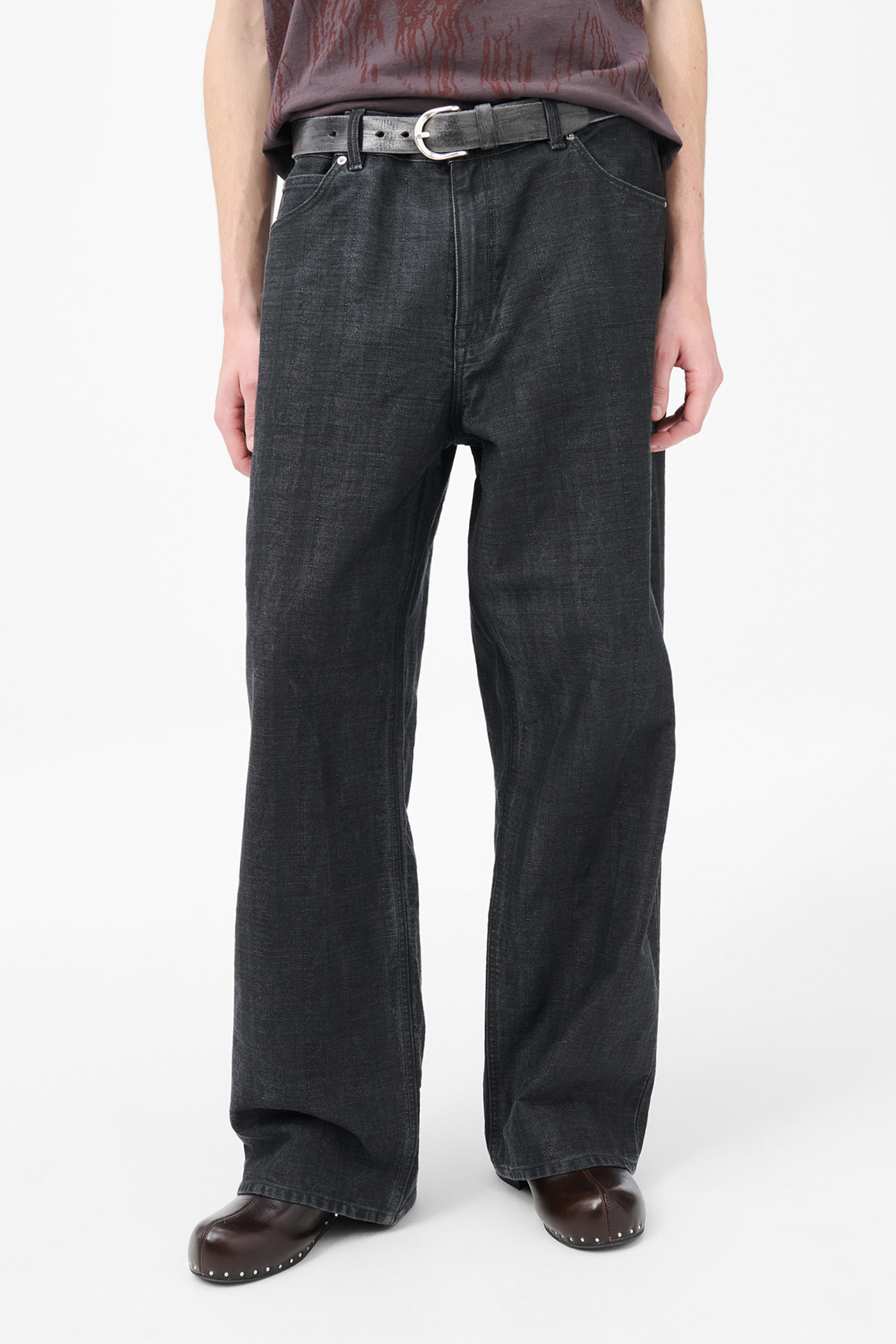 Our Legacy - Vast Cut Black Coated Herringbone