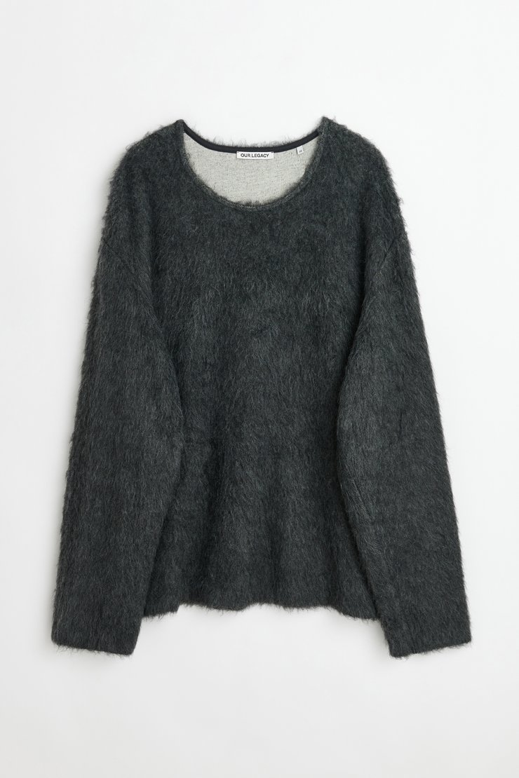 Our Legacy - Double Lock U Neck Ash Grey Alpaca