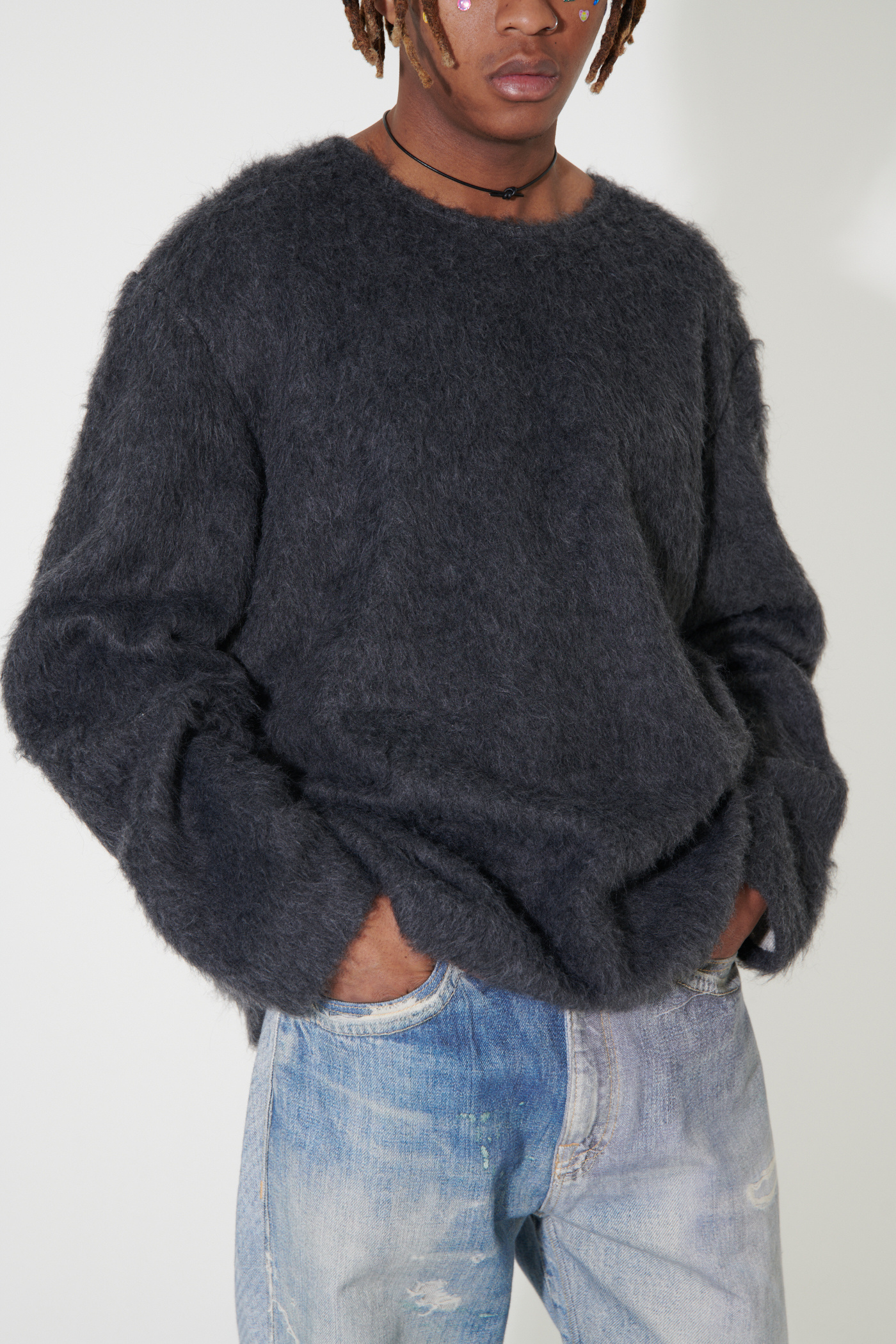 Our Legacy - Double Lock U Neck Ash Grey Alpaca