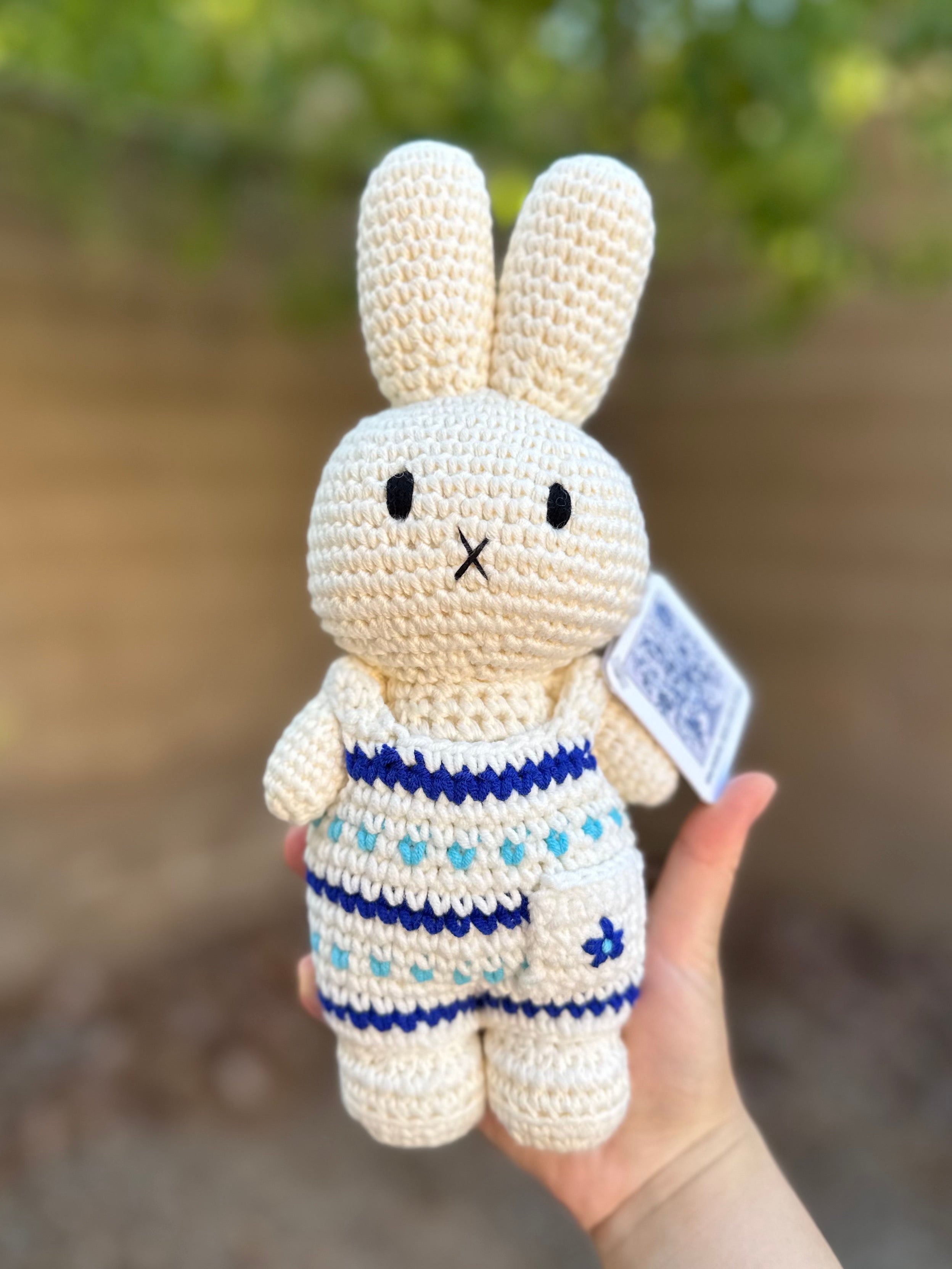 Miffy Crochet Plush – Delft Blue Jumpsuit | Just Dutch