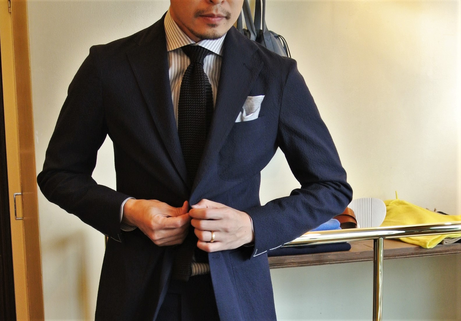 TAGLIATORE」のシアサッカースーツ。│Oyster 青山｜イタリア直輸入の