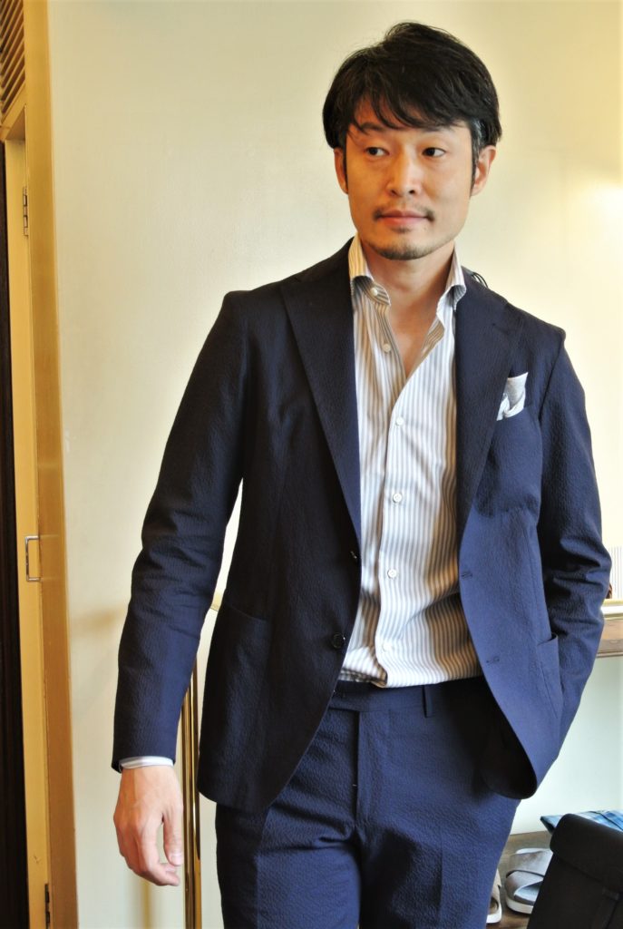 TAGLIATORE」のシアサッカースーツ。│Oyster 青山｜イタリア直輸入の