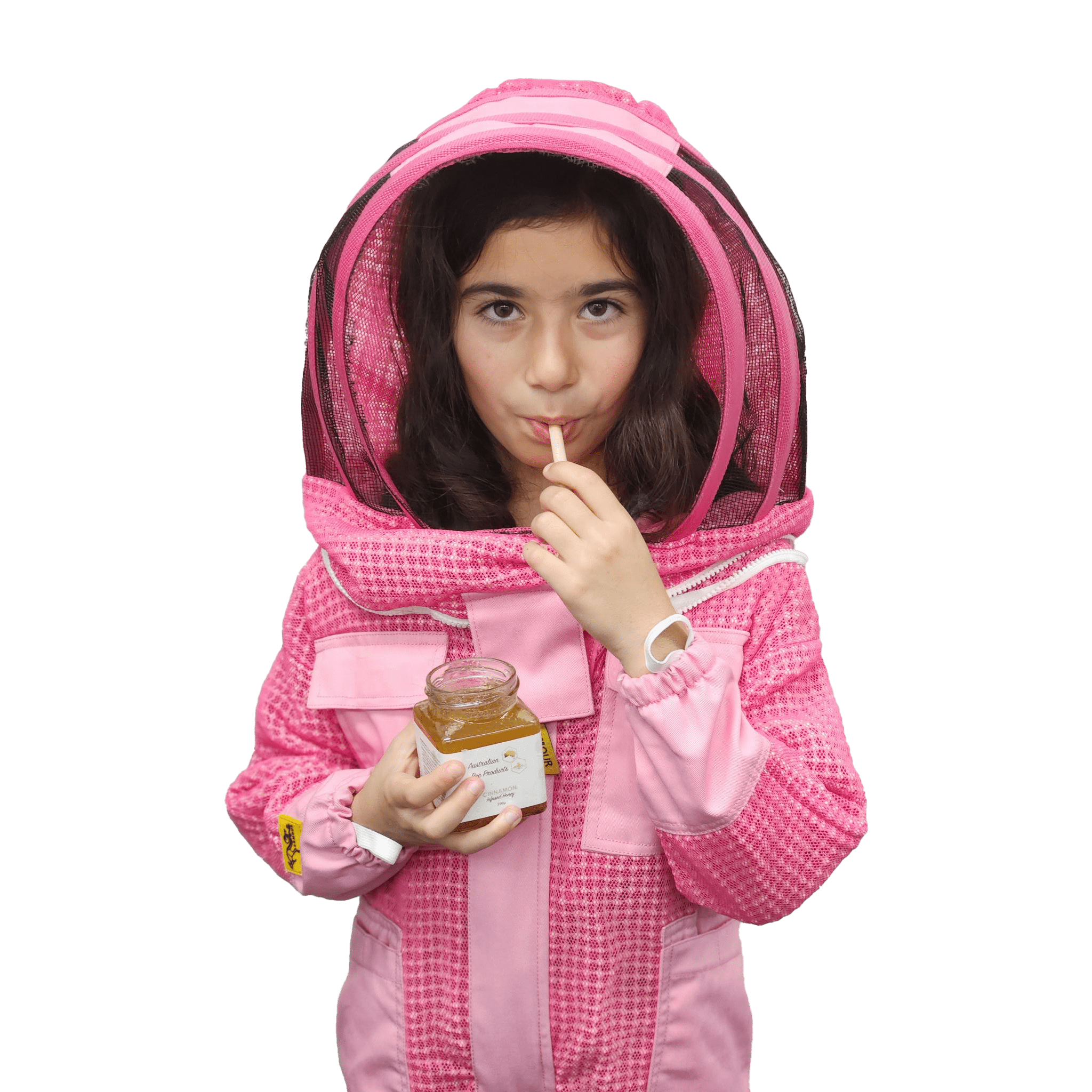 Get Children's pink Beekeeping suit With Fencing Veil | OZ ARMOUR USA