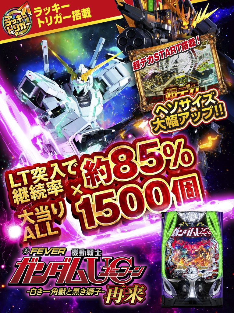 8月最新台【スマパチフィーバー機動戦士ガンダムユニコーン 再来‐白き