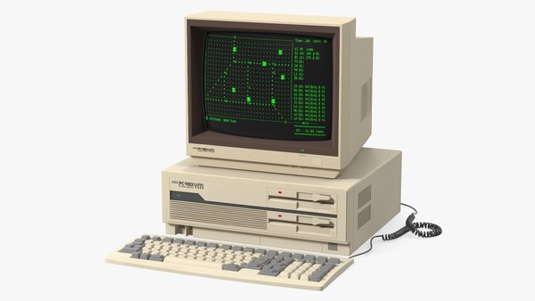 日本のレトロパソコン NEC PC 983Dモデル - TurboSquid 2056045